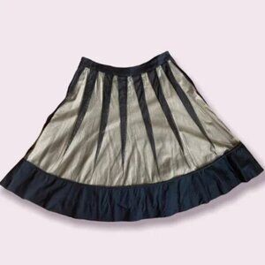 INC Midi Tan and Black Skirt. Size: small.